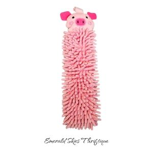 Norwex Kids Pink Pig Microfiber Baclock Hand Towel